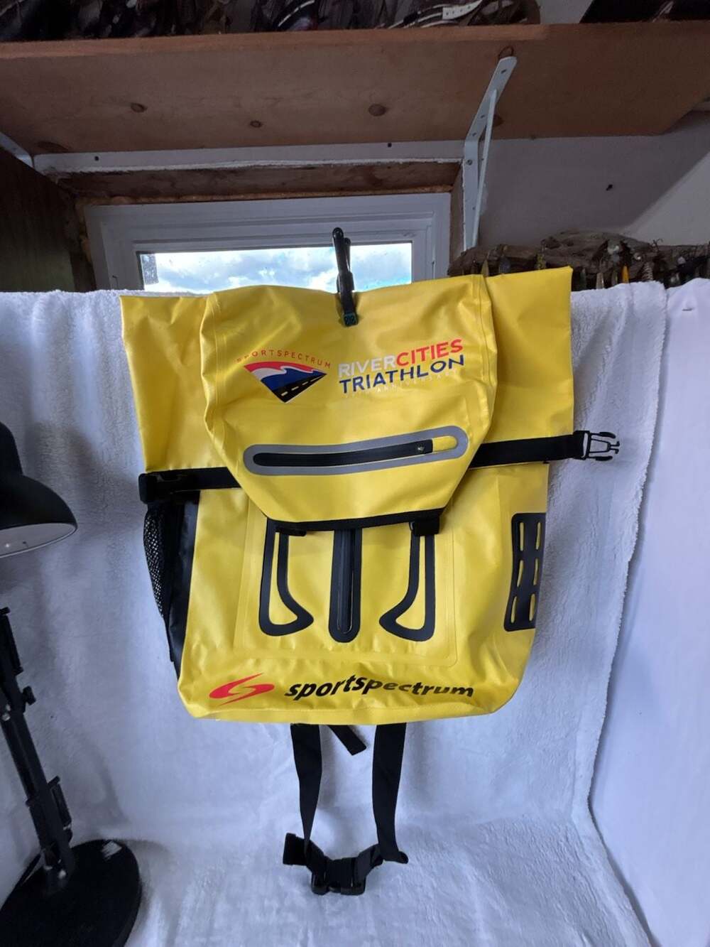 Sportspectrum River Cities Triathlon 39th Anniversary Waterproof  Bag Backpack